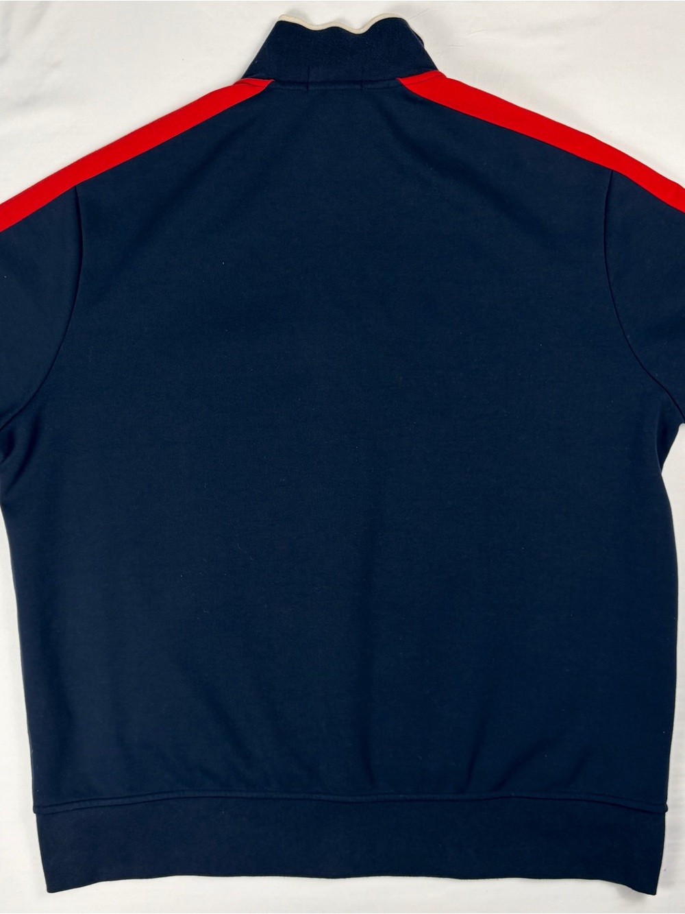 Polo Ralph Lauren XL Navy Red Double Knit Track Jacket Big Pony Crest - Picture 6 of 10